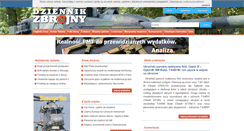 Desktop Screenshot of dziennikzbrojny.pl